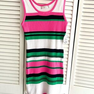 Colorful Striped Knitted Dress